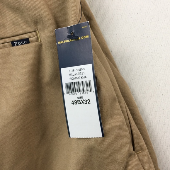 NEW Polo Ralph Lauren Mens Khaki Slacks Pants 48 B - Picture 3 of 7